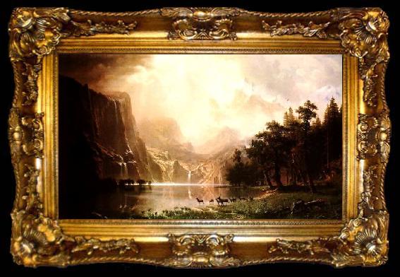 framed  Albert Bierstadt The Sierra Nevada in California, ta009-2
